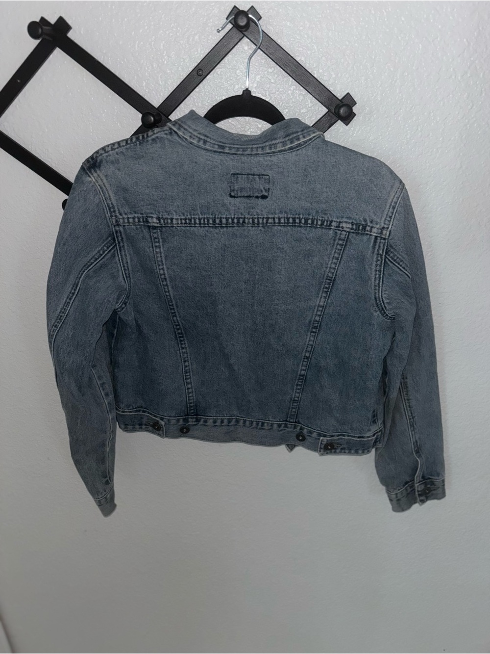 Nautica Jeans Co USA Made Light Wash Denim Trucker Jacket Medium 90s - Picture 4 of 4